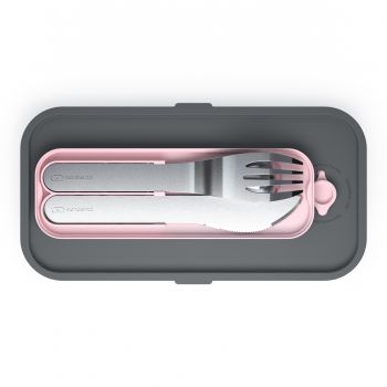 Monbento Besteckset Rosa in Monbento Lunchbox