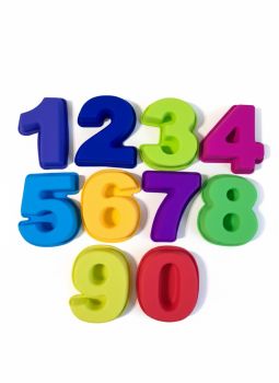 Silikonbackformen Zahlen