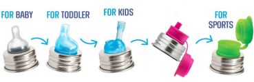 Purakiki Silikon Big Mouth Straw - rosa