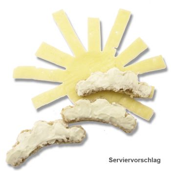 Serviervorschlag für Wolken-Brötchen