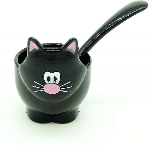 Eierbecher schwarze Katze