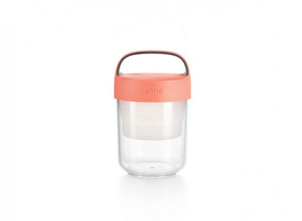 Lékué Jar to go 400 ml - Coral