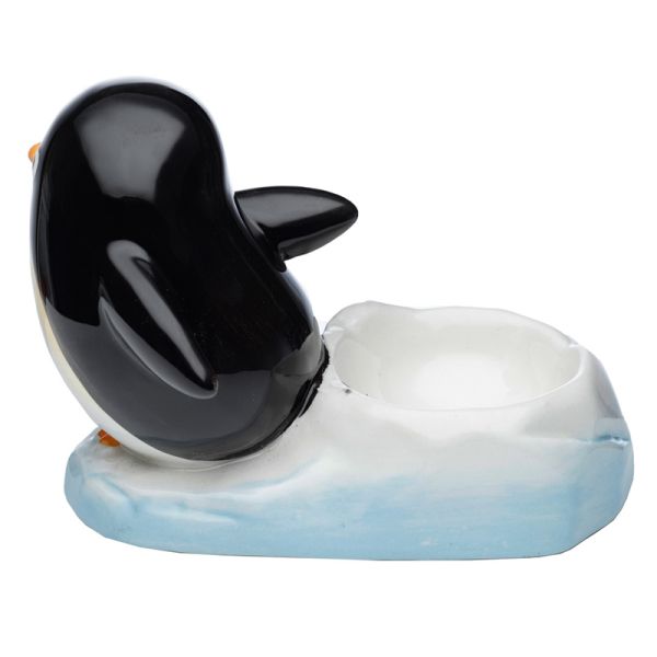 Eierbecher Pinguin Rückansicht