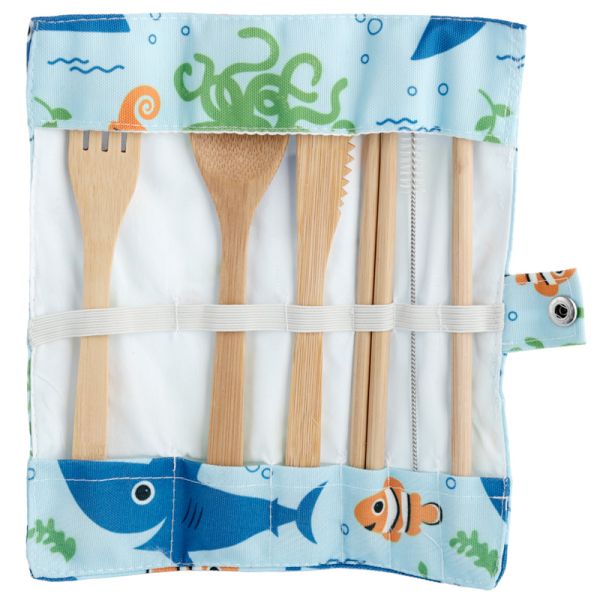 Pukator Bambusbesteck in Tasche