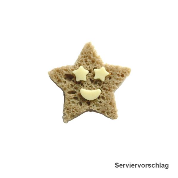 Serviervorschlag - Stern und Stern-Smiley Brote